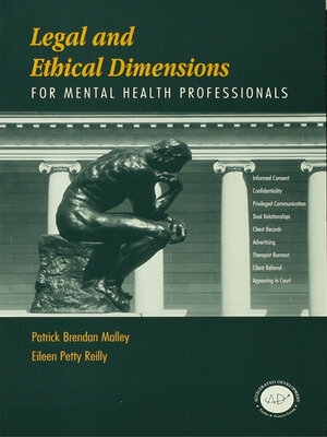 cover image of Legal and Ethical Dimensions for Mental Health Professionals
